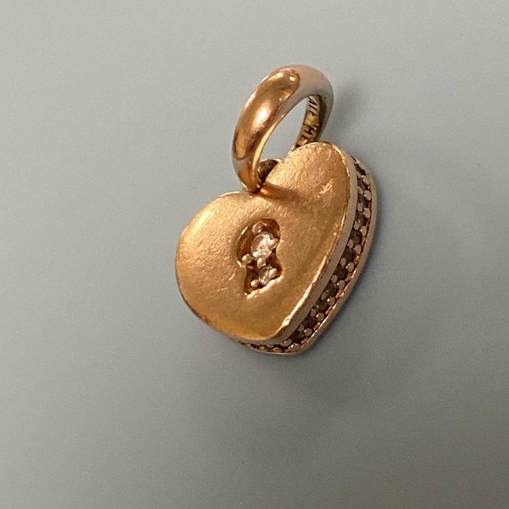 Shimmering key pandora charm